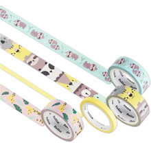 Flera rullar Folia tejp med djurmotiv