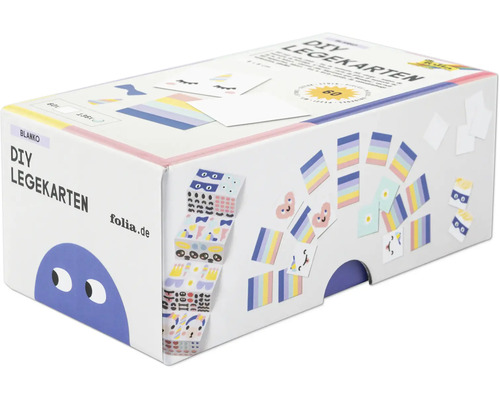 Gör-det-själv-lekkartor i en låda