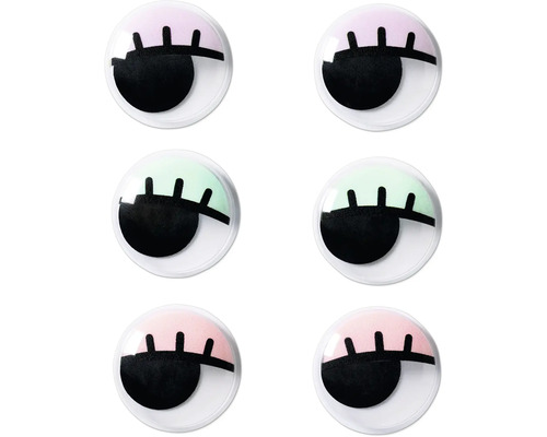 Sex sminksvampar med ögonmotiv