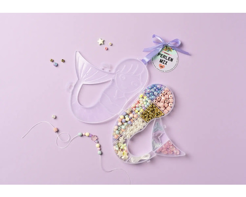 Pärlmix sjöjungfru med tillbehör för smyckestillverkning