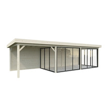 Paviljong PALMAKO Lenna Slide 24,9m² set 418 876x300cm obehandlad