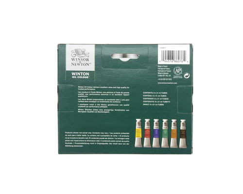 Winsor & Newton Winton oljefärgset med sex tuber á 21 ml