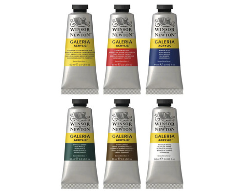 Olika tuber Winsor & Newton Galeria akrylfärg, 60 ml
