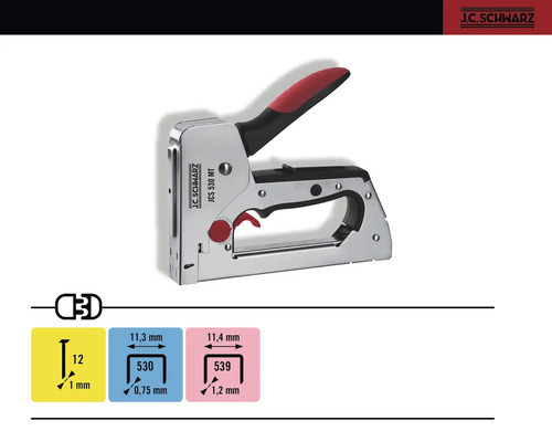 J.C. Schwarz JCS 530 MT handtacker med handtag