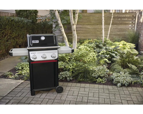 Weber Spirit gasolgrill i trädgården