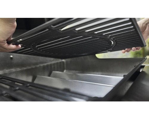 Grillgaller sätts in i en grill