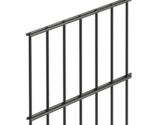 Detalj av metallstängsel