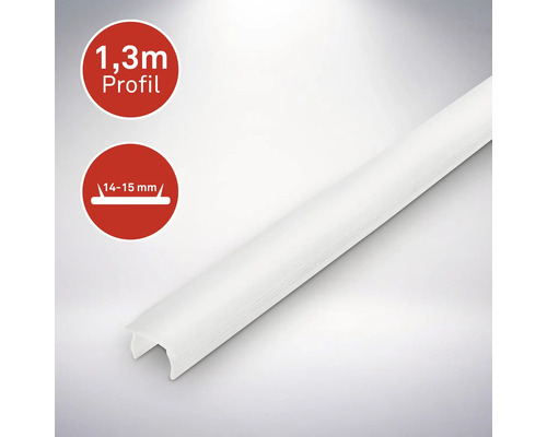 LED-profil med en längd på 1,3 meter och en bredd på 14 till 15 millimeter