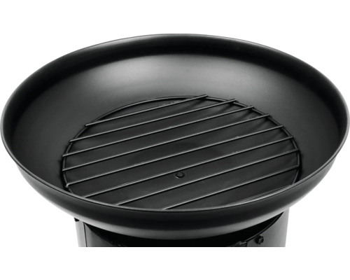 Eldskål av metall med grillgaller