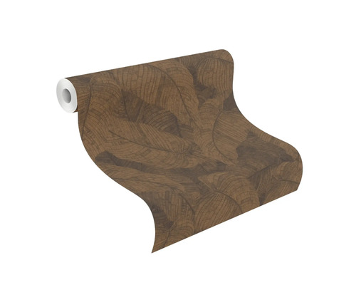 Tapetrulle med bladmönster