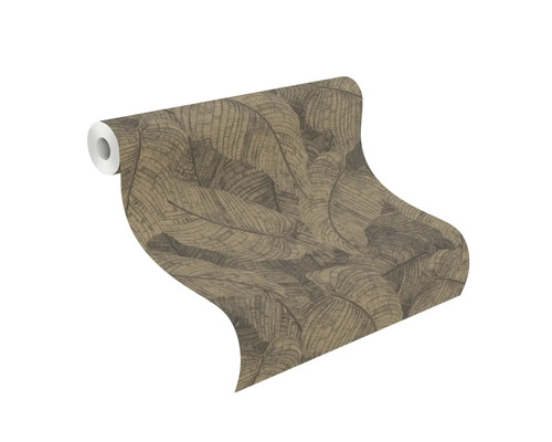 Tapetrulle med bladmönster