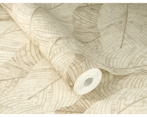 Tapetrulle med bladmönster