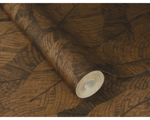 Tapetrulle med trästruktur
