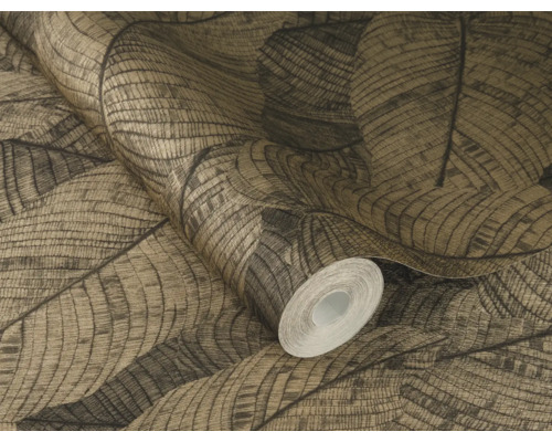 Tapetrulle med bladmönster