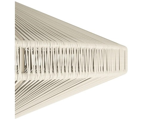 Detaljbild av en hänglampa med textilskärm