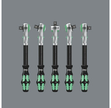 Fem Wera spärrhandtag med handtag