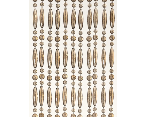 Dekorativ pärlgardin med runda och avlånga pärlor