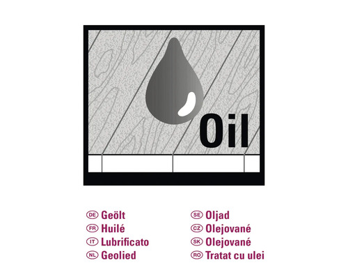 Symbol för oljad trä