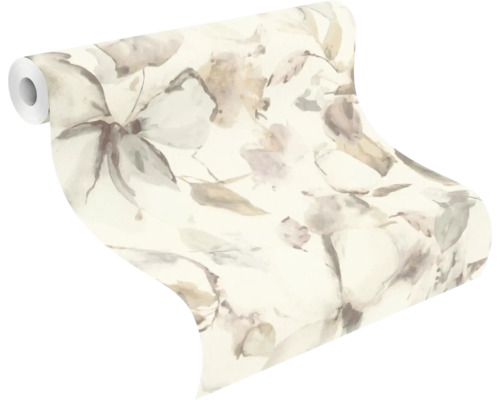 Tapetrulle med blommönster