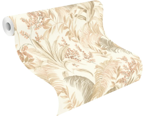 Tapetrulle med växtmönster