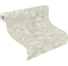 Tapetrulle med blommönster