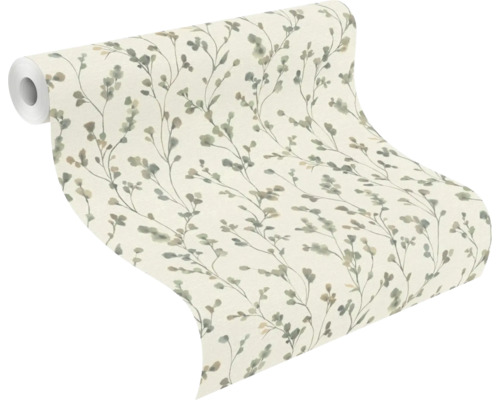 Tapetrulle med blommönster