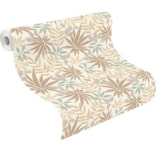 Tapetrulle med blommönster