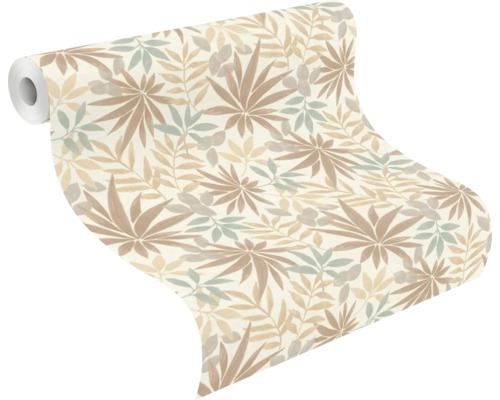 Tapetrulle med blommönster