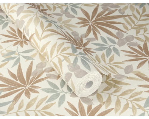 Tapetrulle med bladmönster