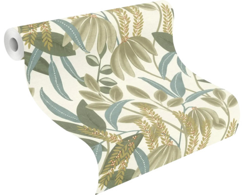 Tapetrulle med blommönster