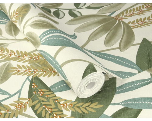 Tapetrulle med bladmönster