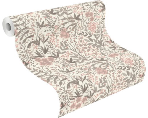 Tapetrulle med blommönster