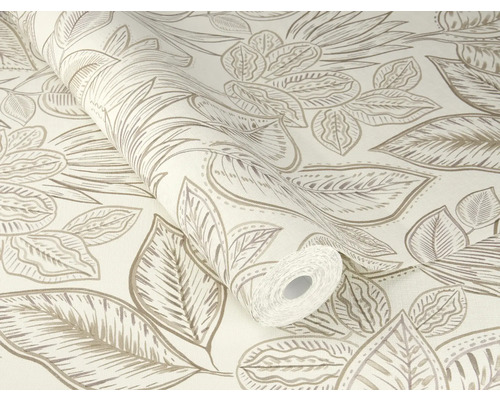 Tapetrulle med blommönster