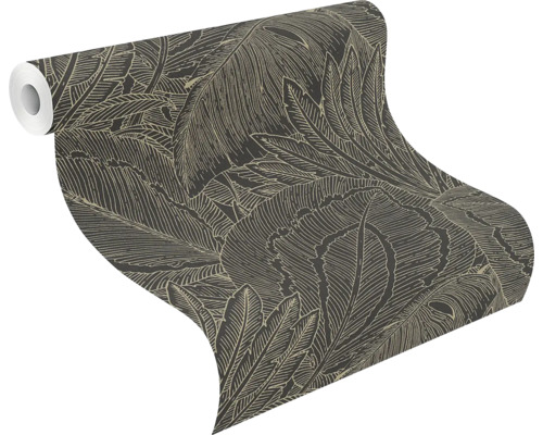 Tapetrulle med bladmönster