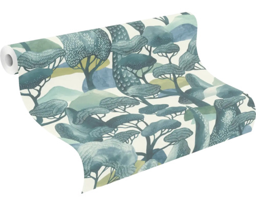 Tapetrulle med trämönster för väggdekoration