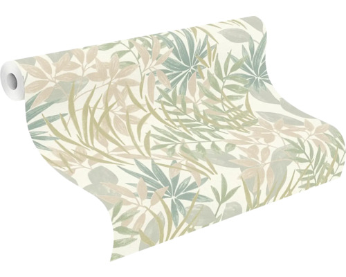 Tapetrulle med växtmönster