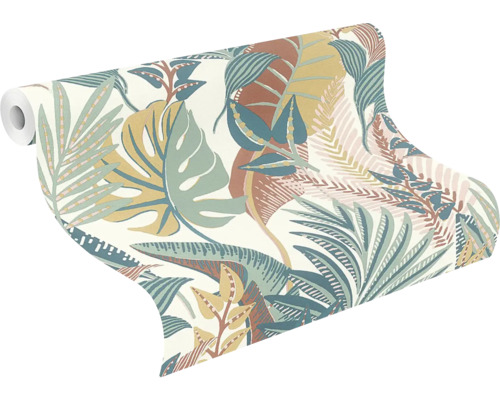 Rulle med tropisk bladtapet
