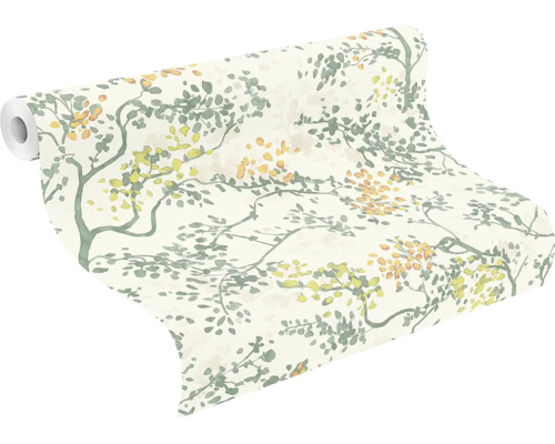 Tapetrulle med trämotiv för väggdekoration