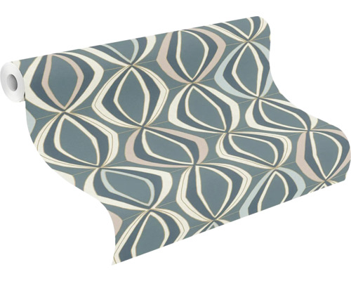 Tapetrulle med geometriskt mönster