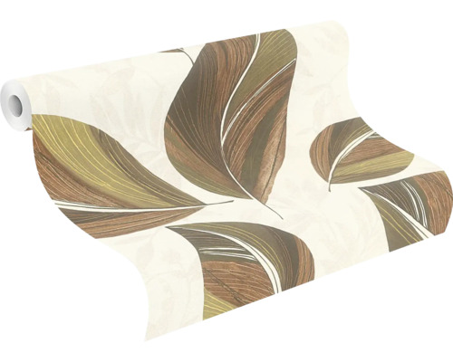 Tapetrulle med bladmönster