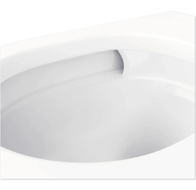 Detaljvy av en keramisk toalett