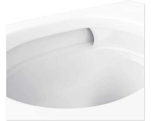 Detaljvy av en keramisk toalett