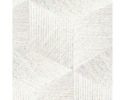 Närbild av en vit vinyltapet med fin struktur