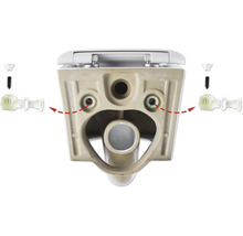 Fästmaterial för en toalett