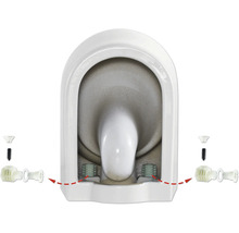 Fästning av en stående toalett