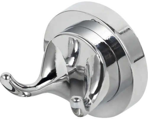 Dubbel klädkrok av metall för väggmontering