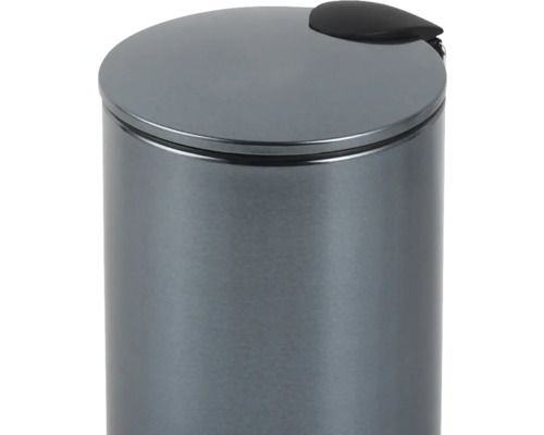 Grå soptunna med svänglock