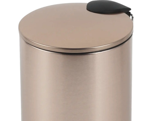 Soptunna med lock och rund design