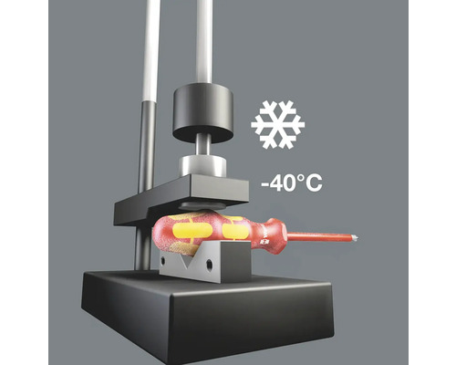 Skruvmejsel testas vid minus 40 grader