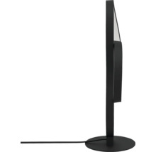 Svart LED-bordslampa med rund design och fot